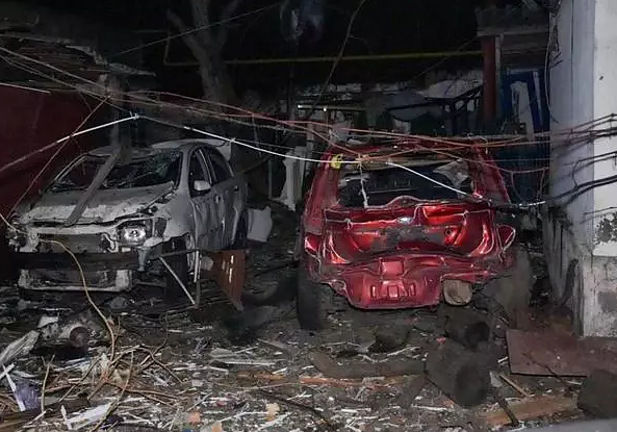 Ataque ruso con dron en Odesa, Ucrania.