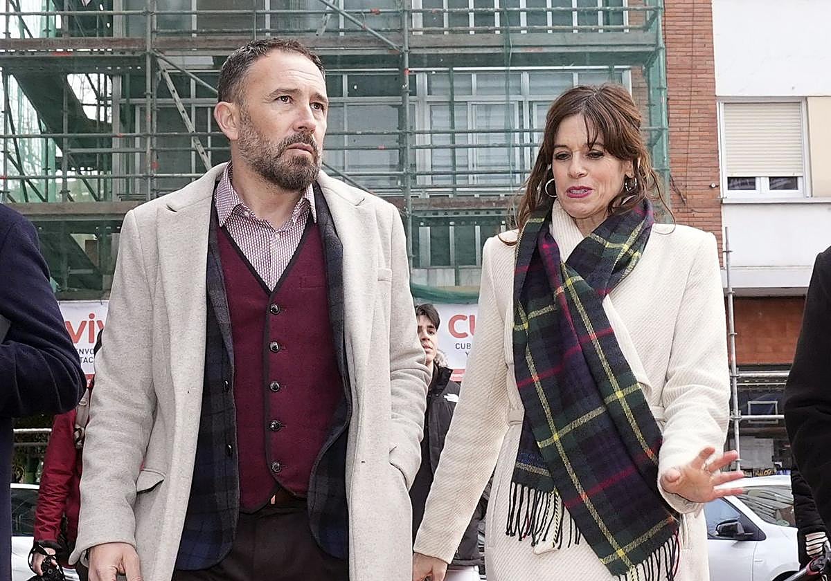 Denis Itxaso y Maider Etxebarria, en Zaramaga.