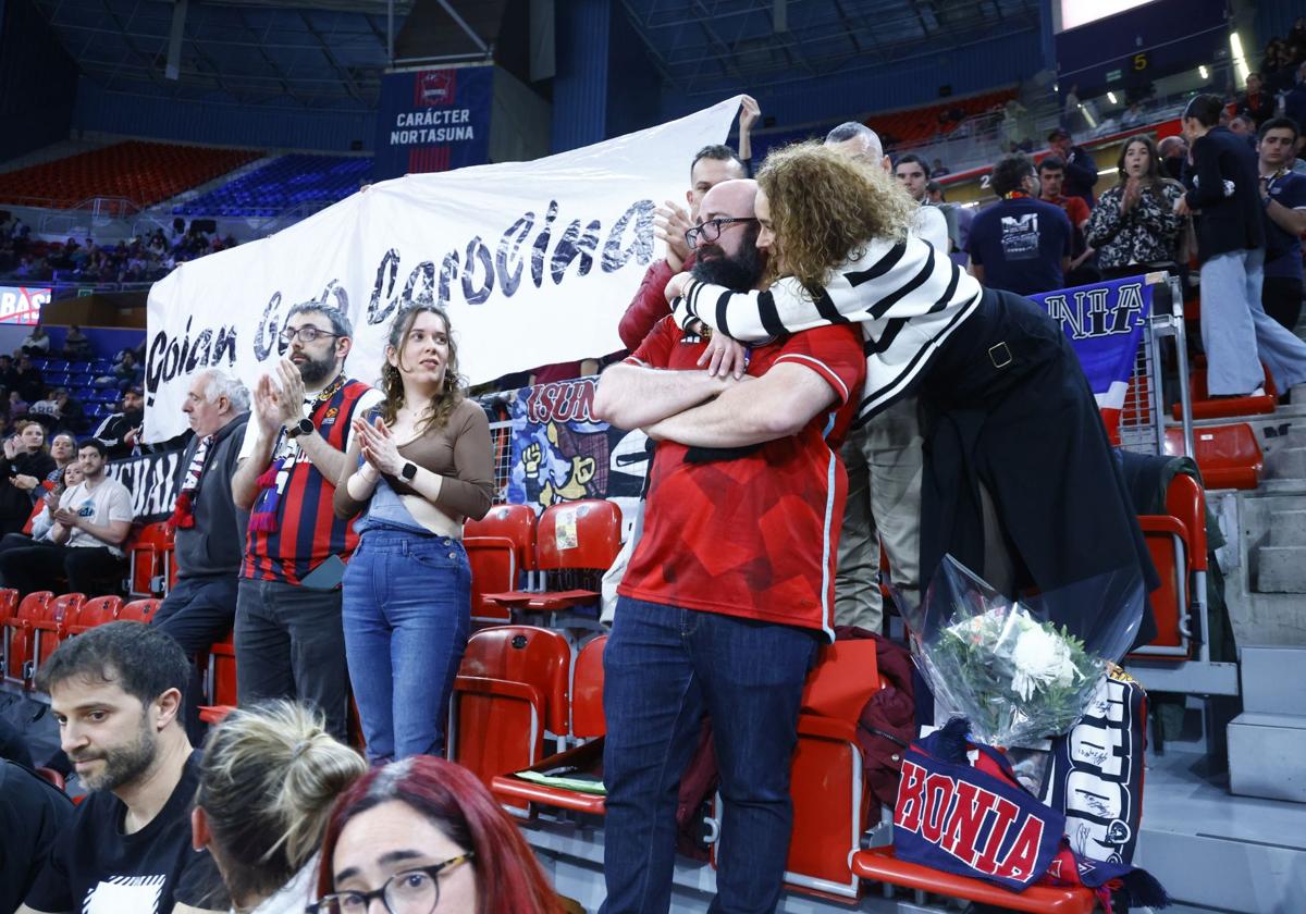 El Buesa Arena se suma al emotivo homenaje por el fallecimiento de una aficionada a los 36 años