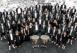 La Orquesta Sinfónica de Tenerife, en la playa salvaje de Benijo, en el parque rural de Anaga.