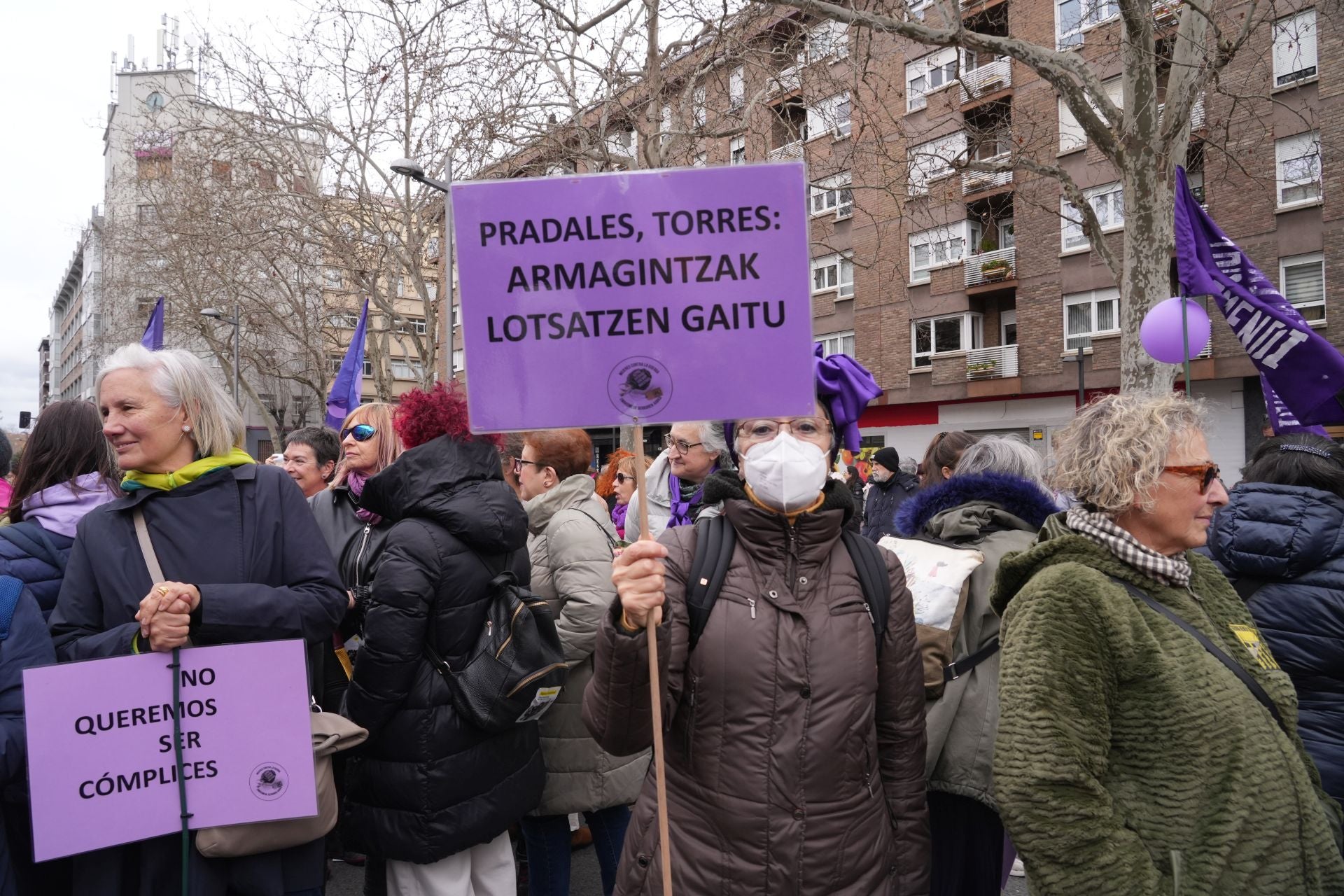 Las mejores fotos de los actos del 8M en Vitoria