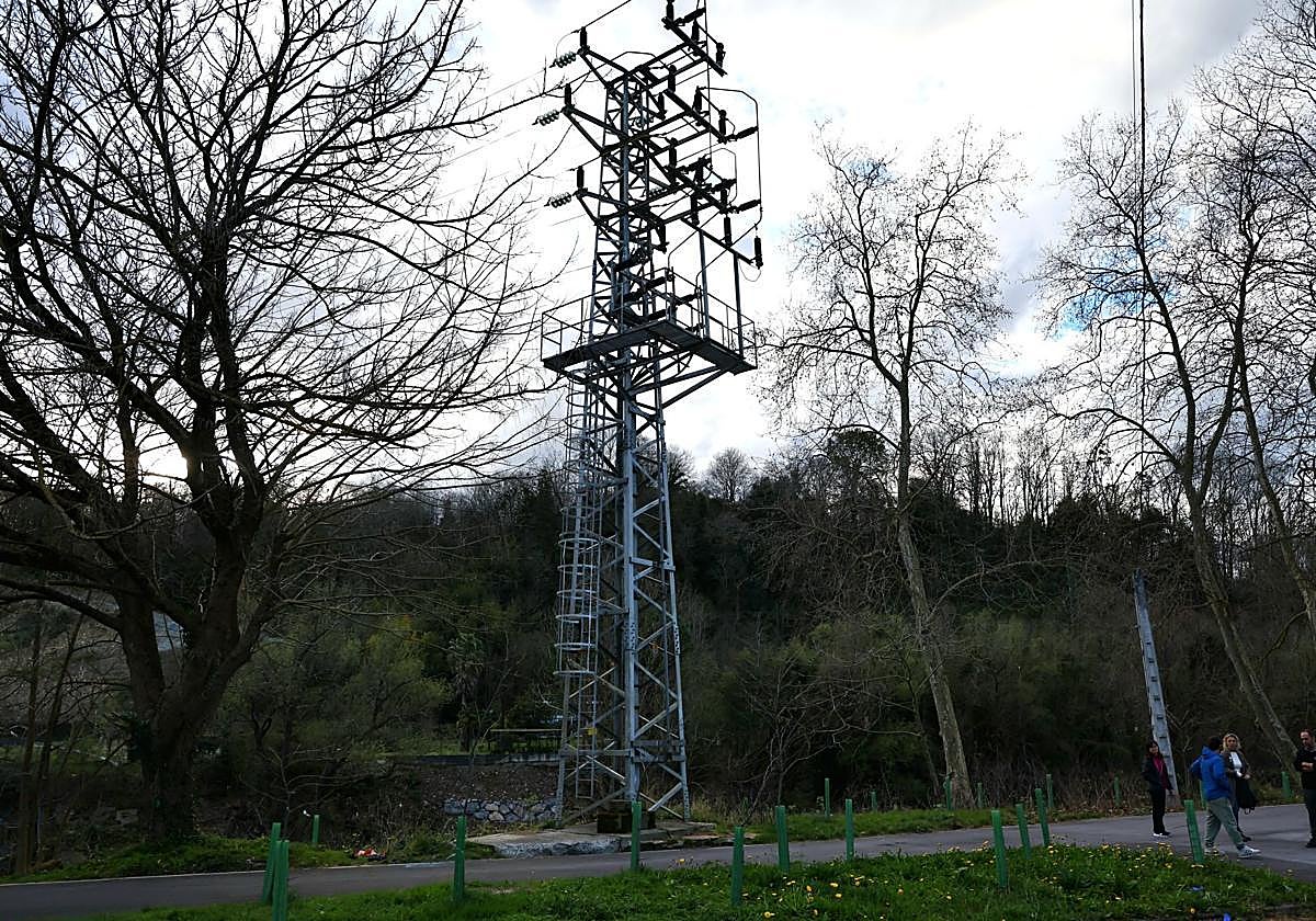 La Ertzaintza investiga si la torre de alta tensión de Usurbil en la que se electrocutaron dos menores cumplía la normativa de seguridad