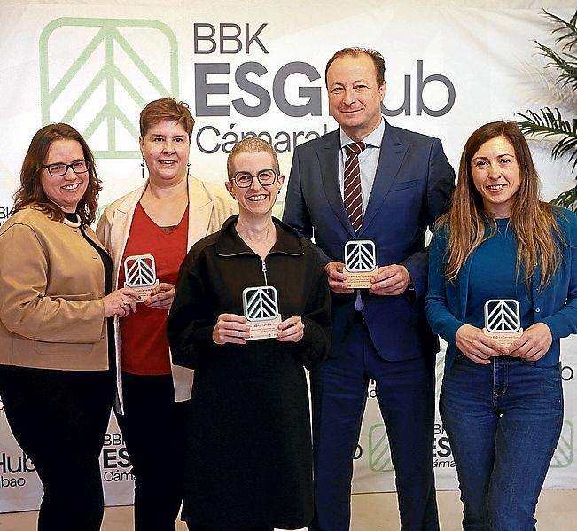 Myriam Rabal, Mónica Carballo, Inés Alonso, Carlos López de las Heras y Teresa García.