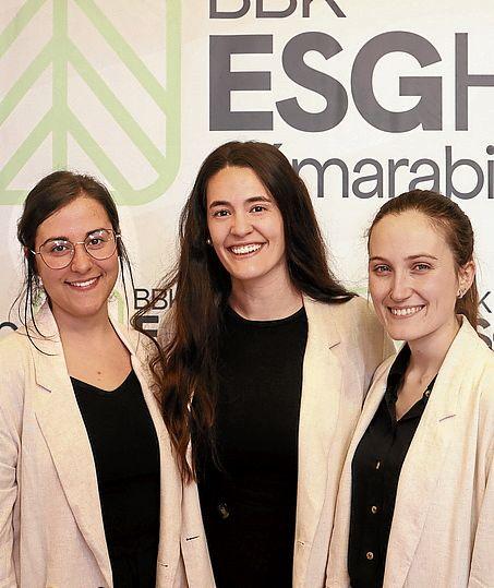 Tania Martínez, Izaskun Payás y Mariana Blanco. 