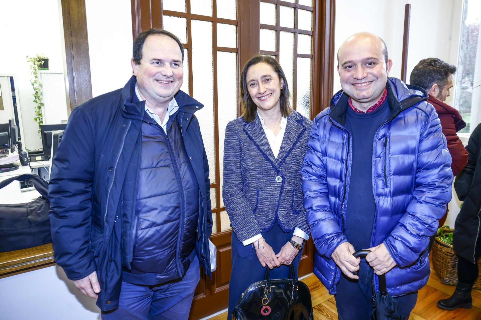 Albert Verges, Laura Fernández de Carranza y José Holgado, de Egibide.