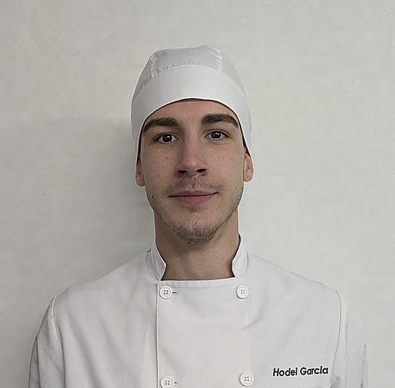 Hodei García, esudiante de la escuela de hostelería de Galdakao.