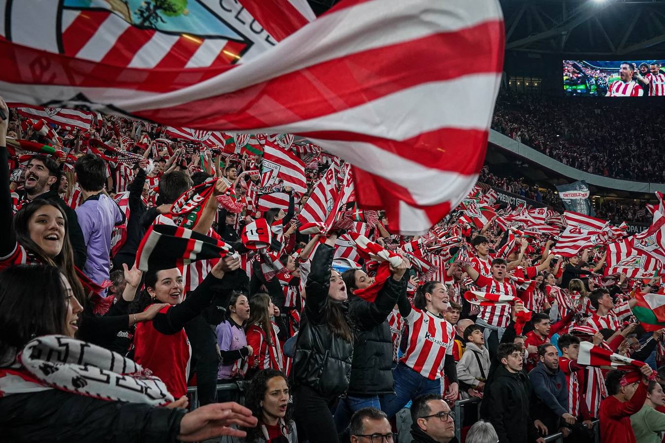 El Athletic-Roma en imágenes