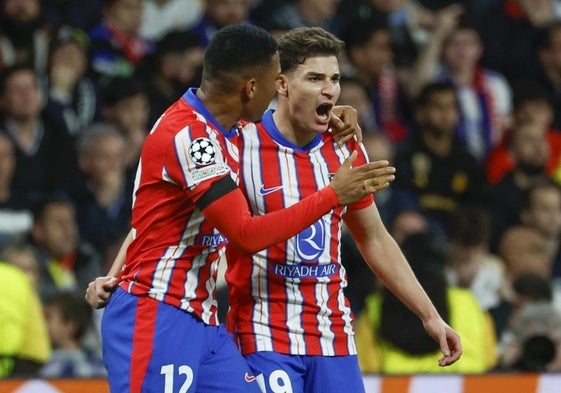 El delantero argentino del Atlético de Madrid, Julián Álvarez.