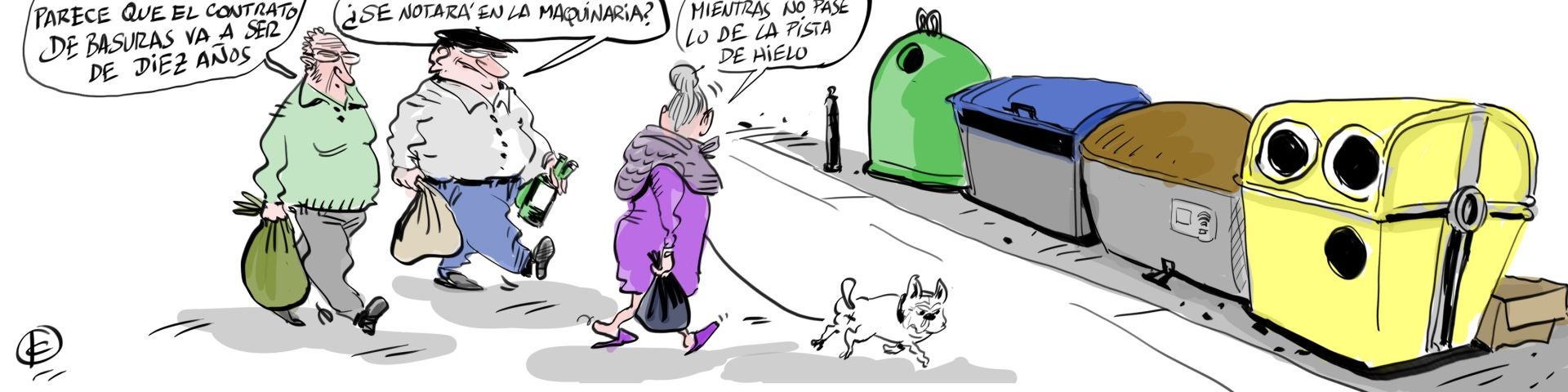 La viñeta de Cerrajería sobre el nuevo contrato de basuras de Vitoria