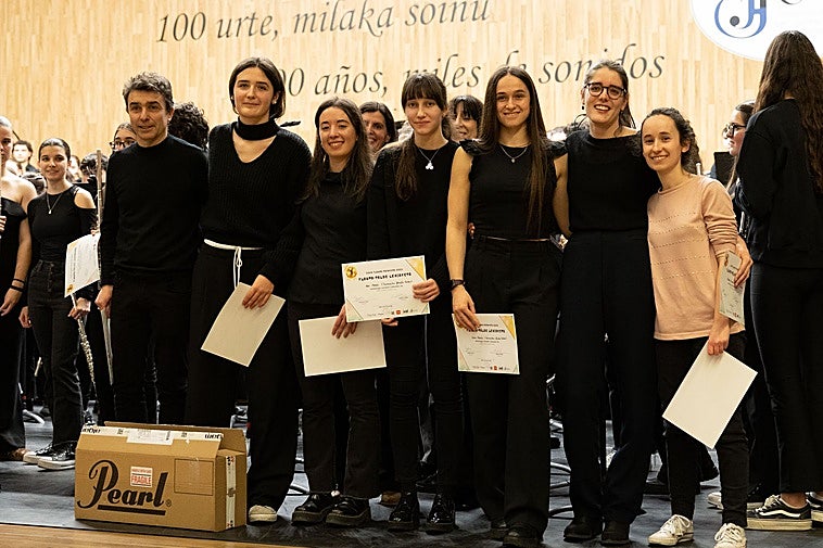 El conservatorio Bartolomé Ertzilla de Durango, ganador del encuentro de flautas en Euskadi