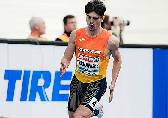Markel Fernández, en el Europeo de Apeldoorn._