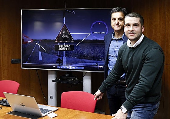 Txema Bragado y Haritz Conde, delegados de la firma creadora de la solución.