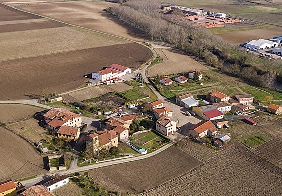 Vista aérea del concejo de Ribaguda
