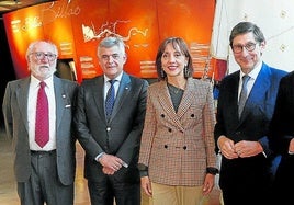 José María Gorostiaga, Kepa Odriozola, Eva Ferreira, José Ignacio Goirigolzarri y Jon Ruigómez.