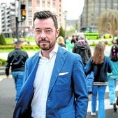 Ander Caballero, el pasado jueves en el centro de Bilbao.