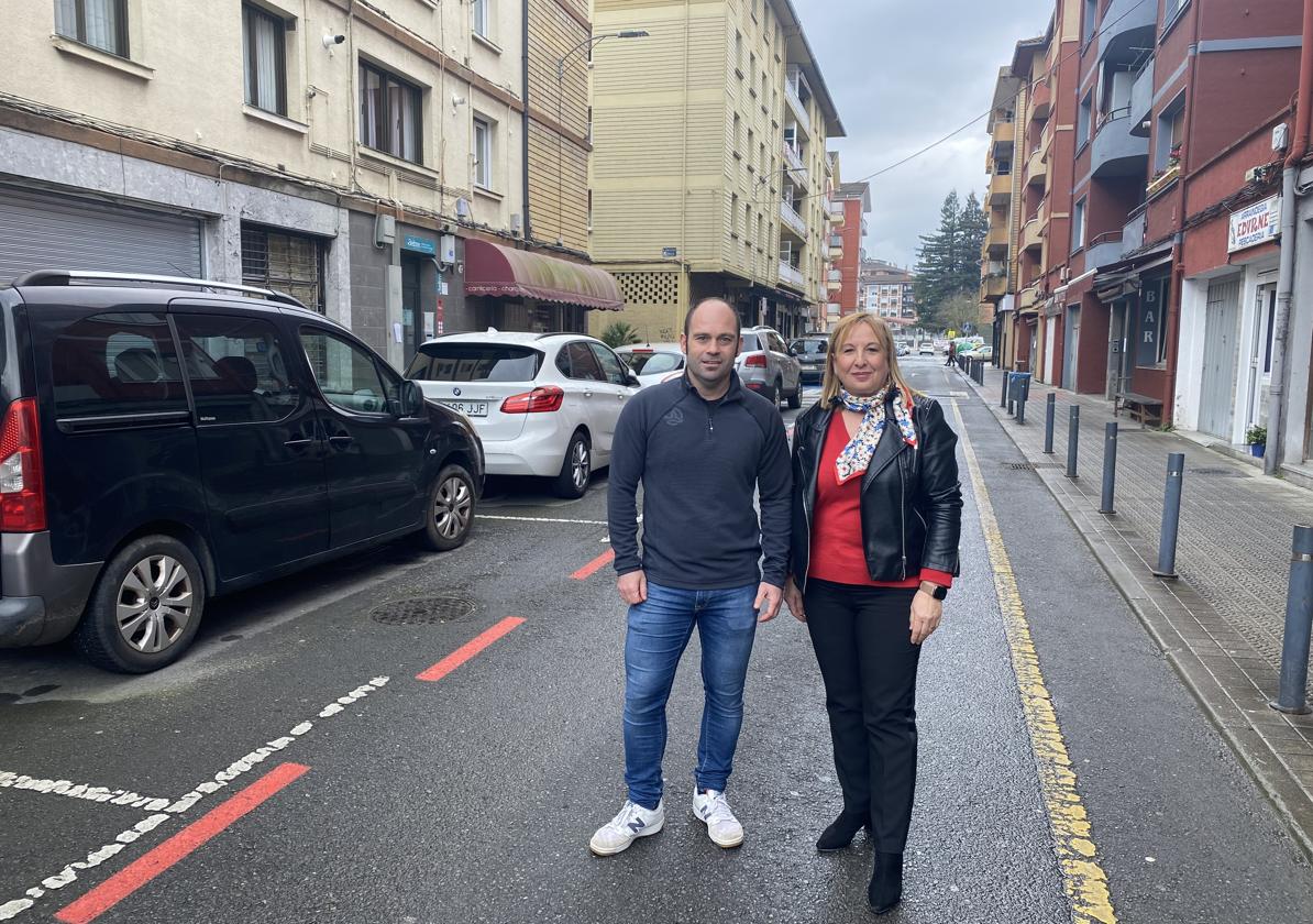 Abadiño lanza una prueba piloto de aparcamiento en Matiena para mejorar la movilidad