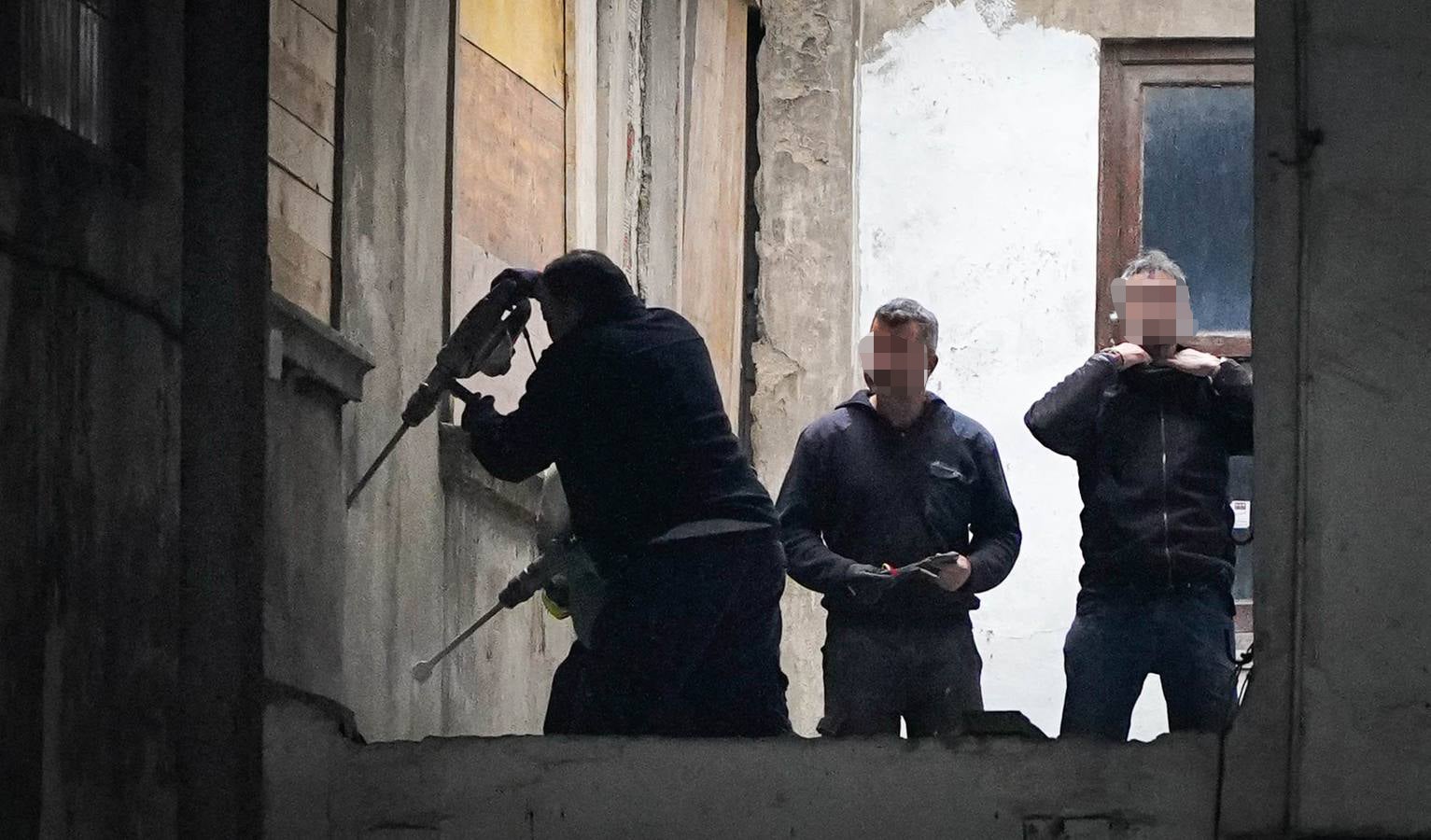 Las imágenes del desalojo del gaztetxe de Rekalde