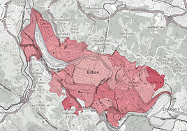 Porcentaje de ingresos netos que las familias de Bilbao destinan a la vivienda, sin contar los gastos en suministros.