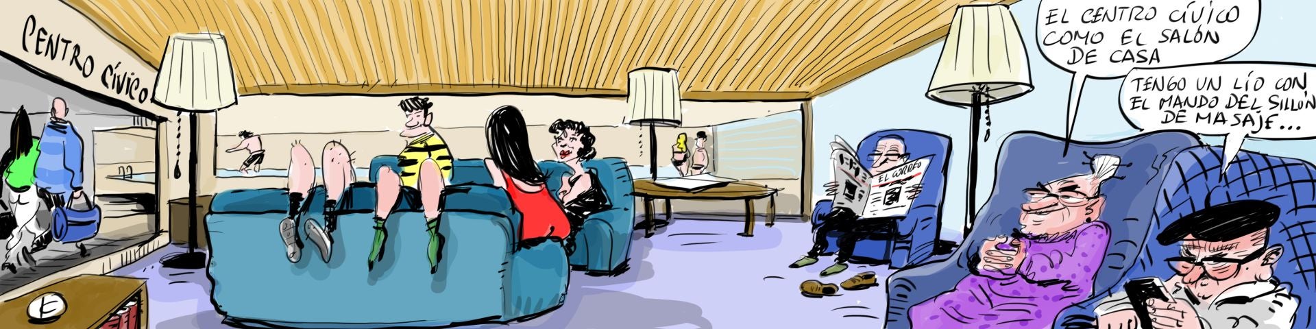 La viñeta de Cerrajería sobre los centros cívicos de Vitoria