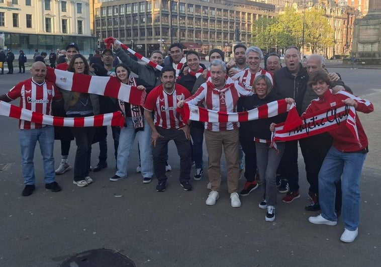 La afición del Athletic ya se deja sentir en Glasgow: «Estamos convencidos, pasamos a semifinales»
