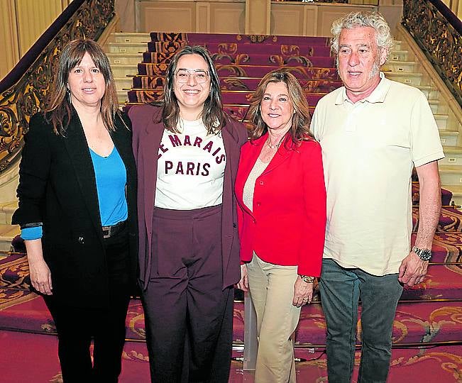 Janire Torvisco, Jone Larrazabal, Virginia Aguado y Nicolás Fernández.