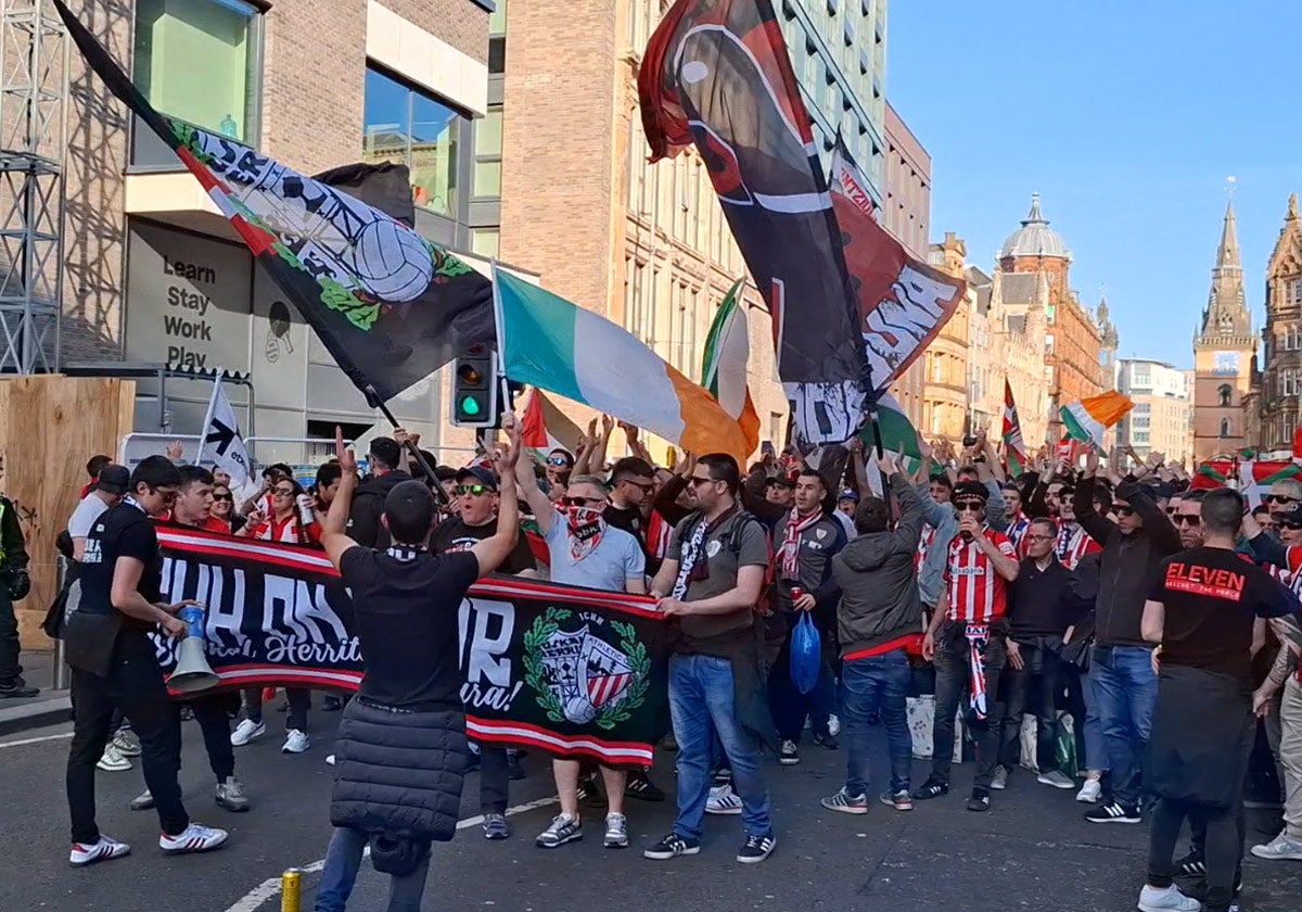 Las imágenes de los athleticzales en Glasgow