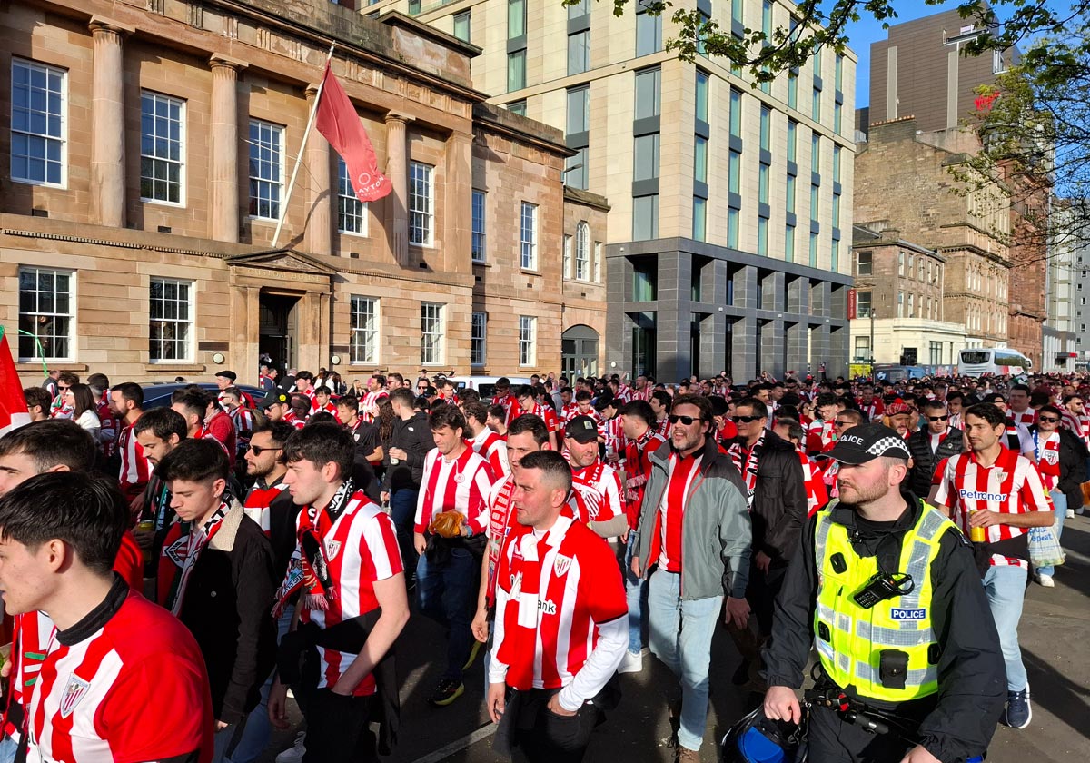 Las imágenes de los athleticzales en Glasgow