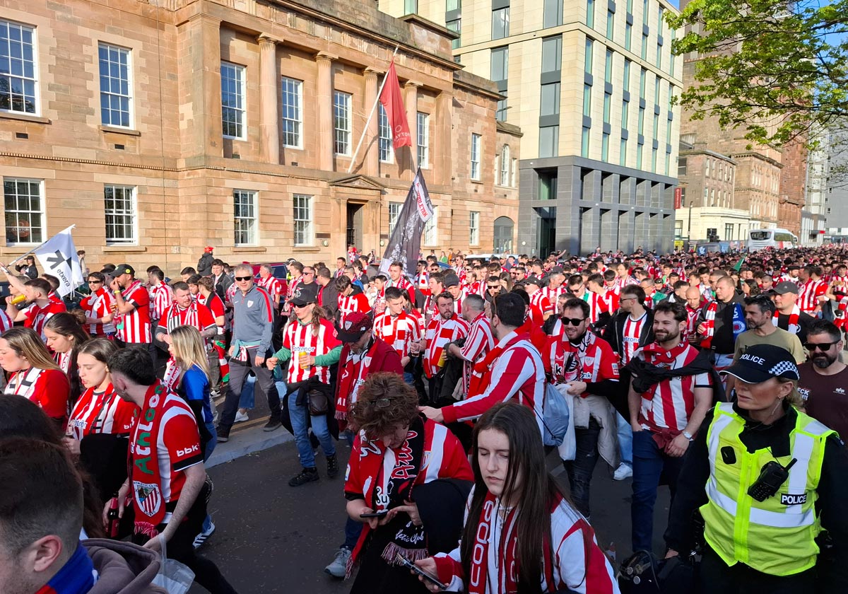 Las imágenes de los athleticzales en Glasgow