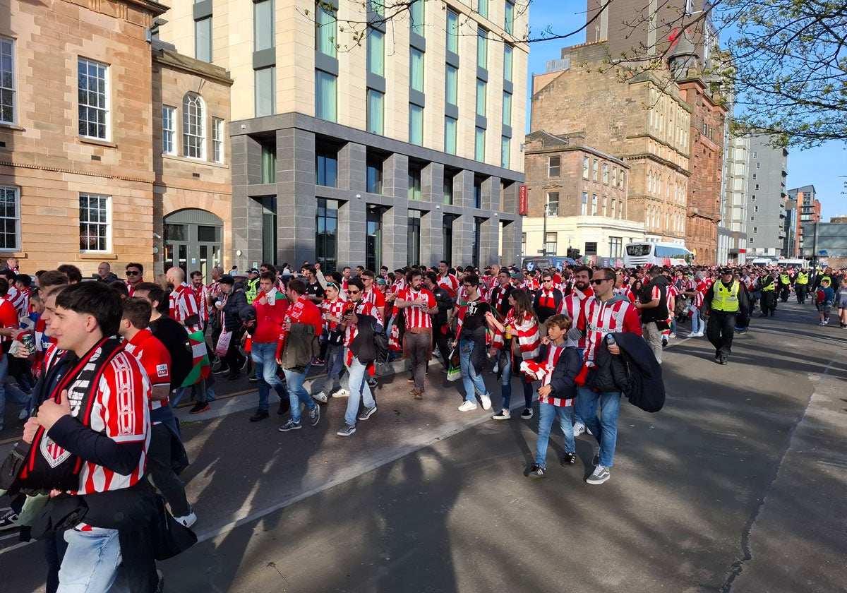 Las imágenes de los athleticzales en Glasgow