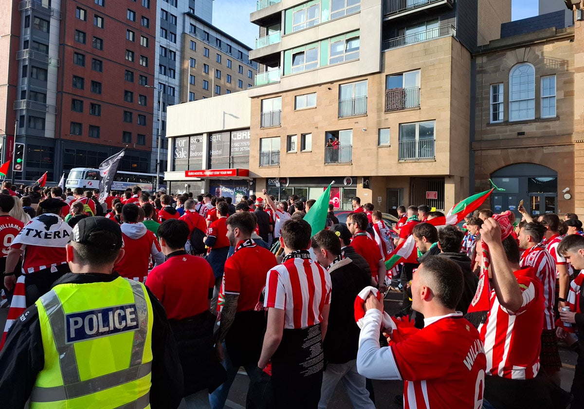 Las imágenes de los athleticzales en Glasgow