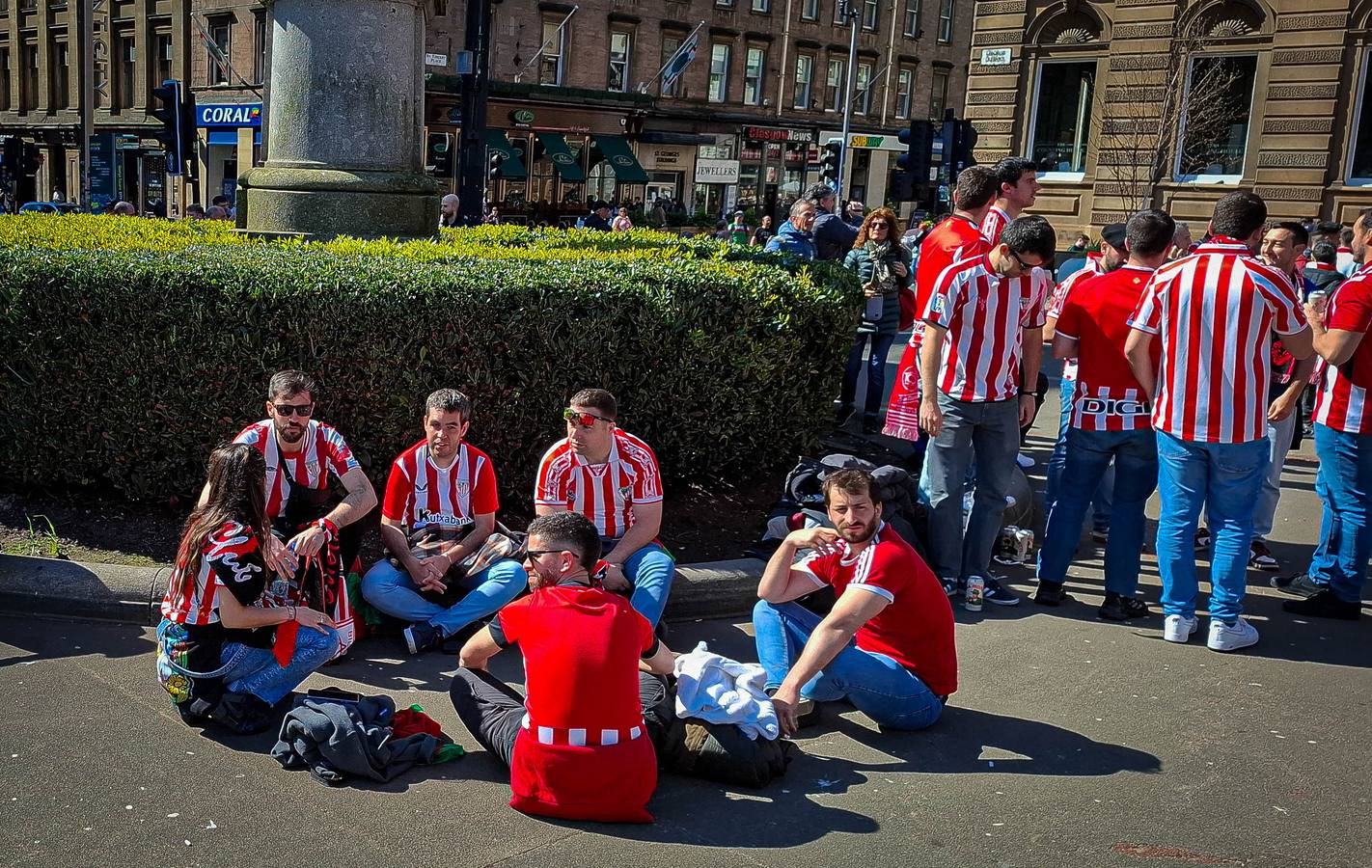 Las imágenes de los athleticzales en Glasgow