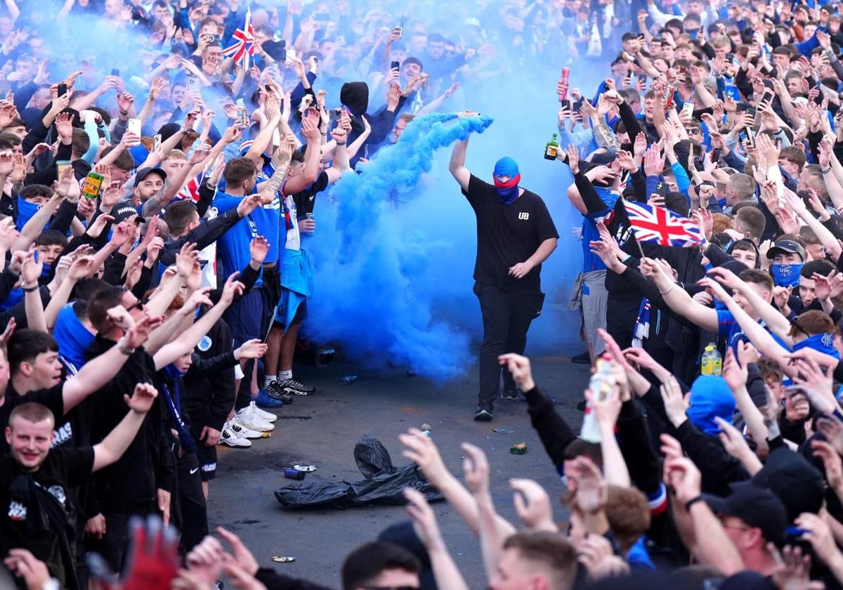 La Policía de Glasgow calcula que 5.000 hinchas del Rangers viajarán a Bilbao, la mitad sin entrada