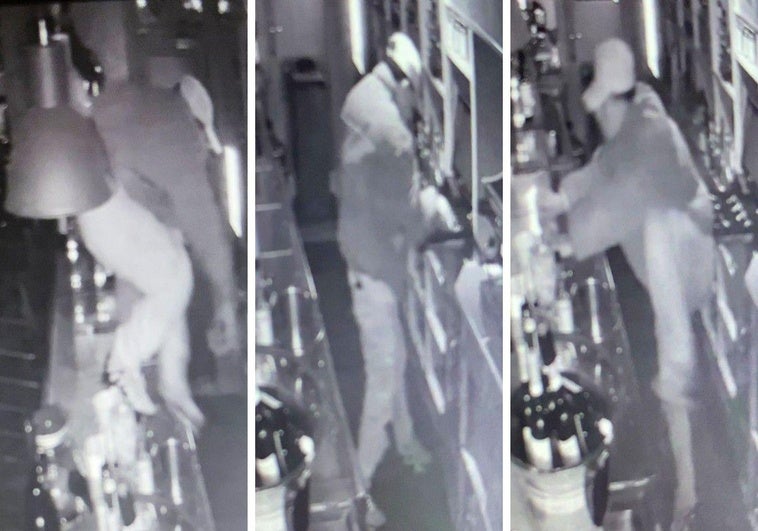Secuencia del robo en el bar de San Martín.