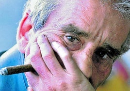 Leopoldo María Panero, durante una entrevista en Las Palmas.