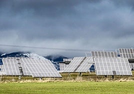 Placas solares instaladas en Agurain.