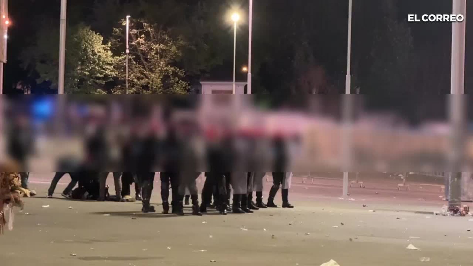 Incidentes en la explanada de San Mamés