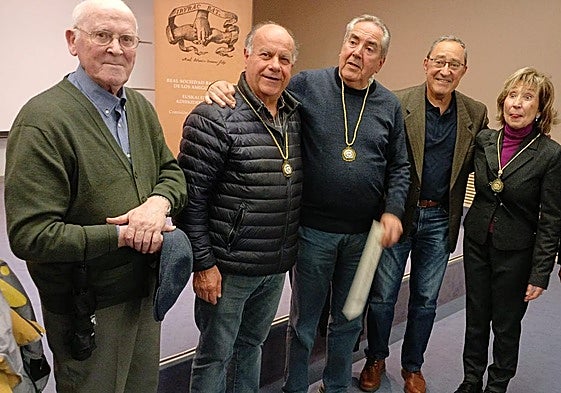 Saturnino Ruiz de Loizaga, Iñaki Jiménez, Juan Carlos Abascal, Jesús Prieto, Amelia Baldeón y Juan Antonio Zárate