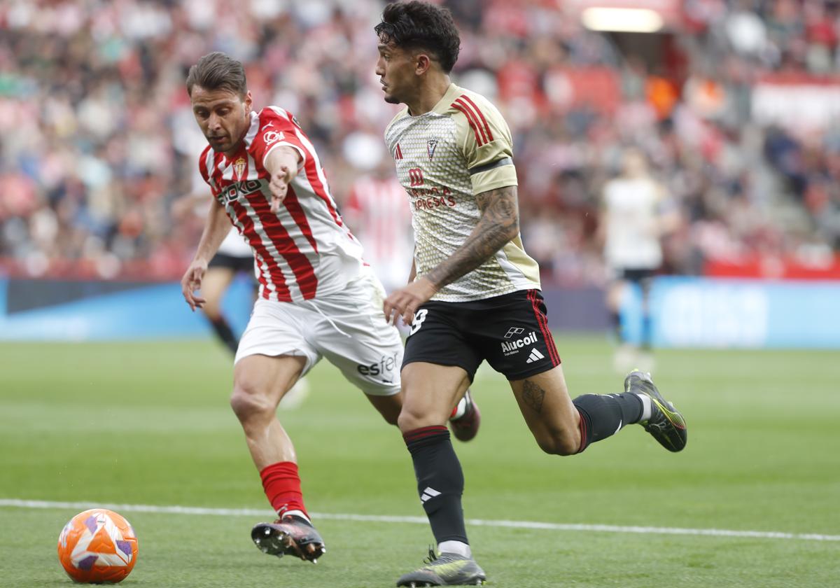 Iker Benito, fue de los más destacados ante el Sporting.