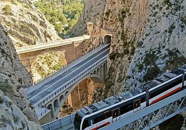 La zona del viaducto de Mascarat.