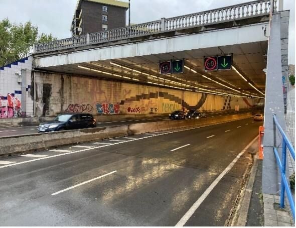 Arrancan 14 meses de obras en los túneles de acceso a Bilbao por Deusto
