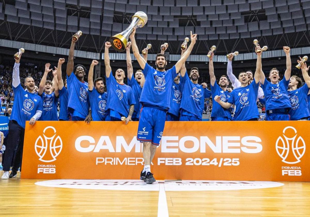 El exbaskonista Dani Díez celebra uno de los mejores momentos de su carrera