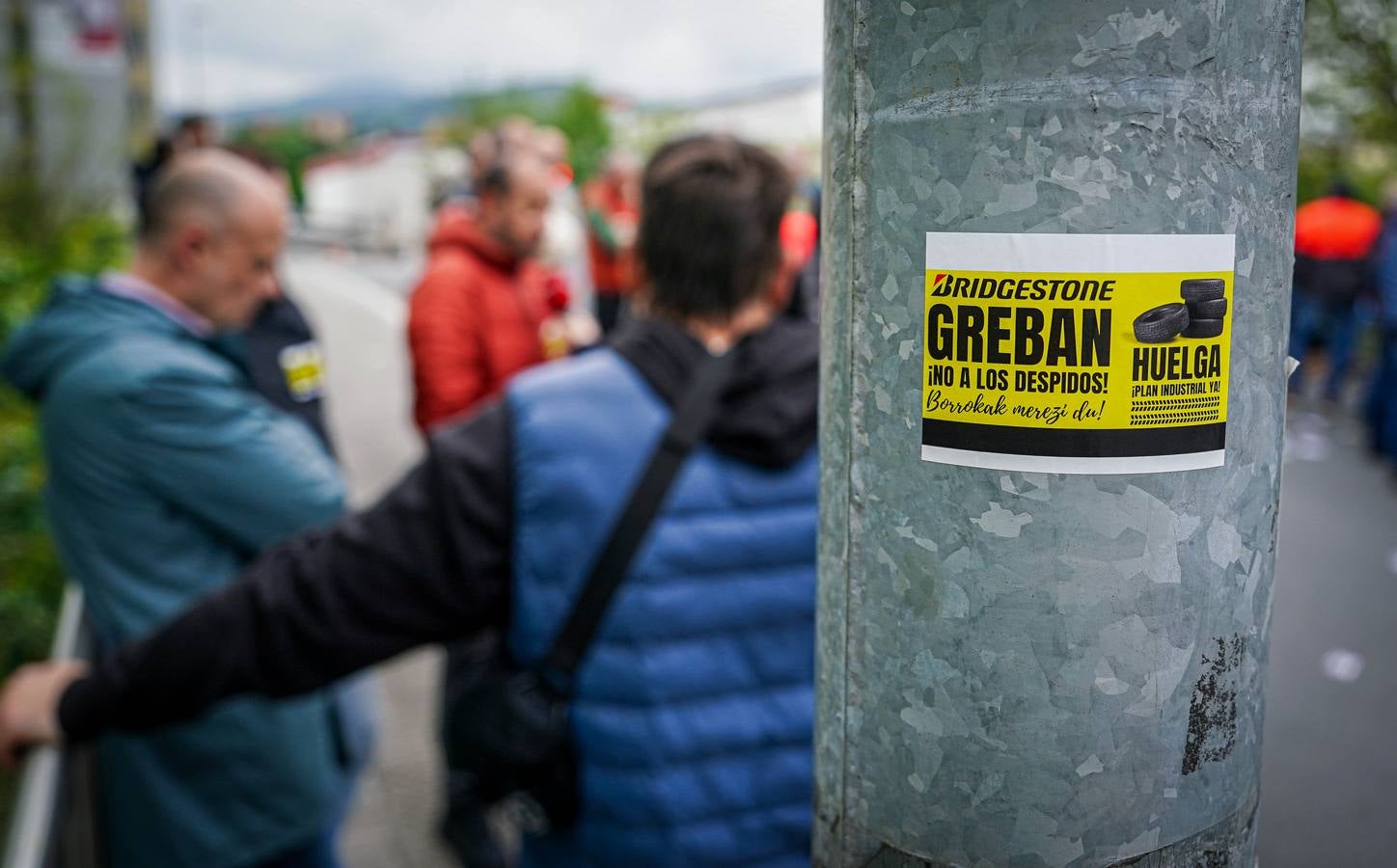La concentración de los trabajadores de Bridgestone, en imágenes