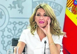 La ministra de Trabajo, Yolanda Díaz.