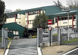 Acceso al colegio público Latiorro de Llodio.