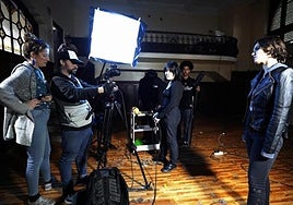 Imagen de la grabación de 'Mari Sorgin Ehiztari'.