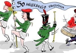 La tira de Cerrajería sobre la Tamborrada