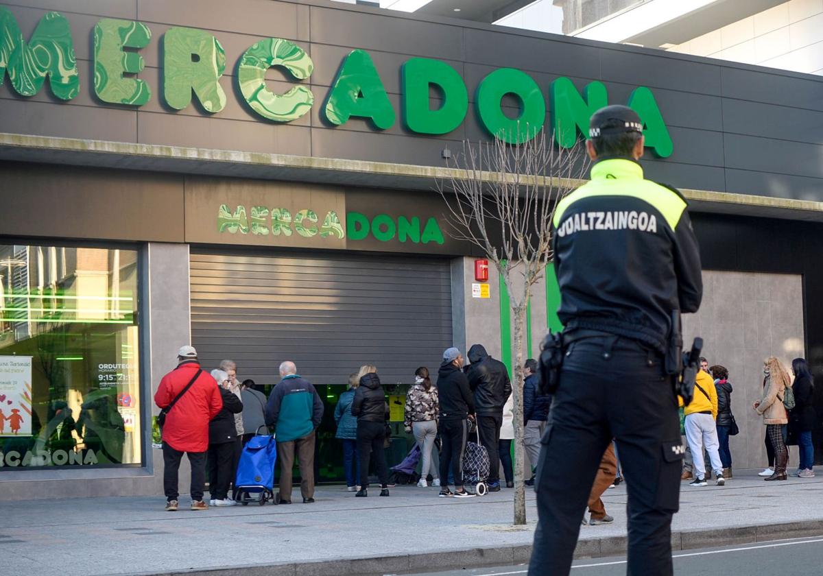Imagen de archivo de un supermercado de Mercadona en Bilbao.