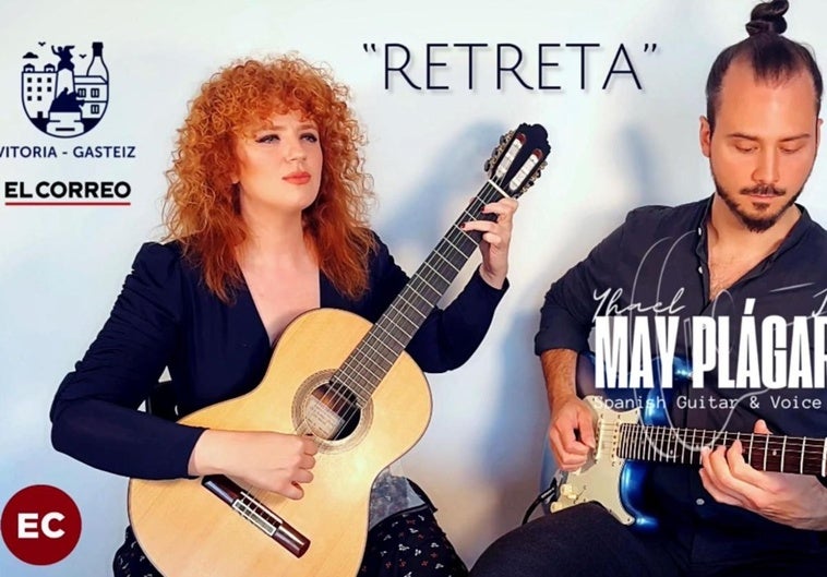 Yhael May y Plágaro en el vídeo que versiona la Retreta.