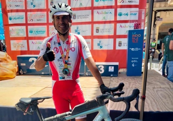 Guillermo Prieto, sonriente, a la conclusión de la prueba.