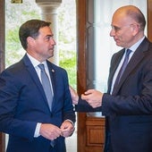 El lehendakari Imanol Pradales recibió en Ajuria Enea al ex primer ministro italiano Enrico Letta.